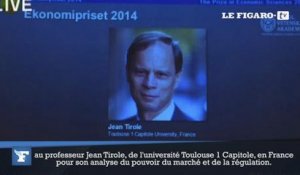 Jean Tirole, prix Nobel d'économie 2014, «très honoré et ému»