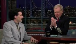 Borat en interview chez David Letterman