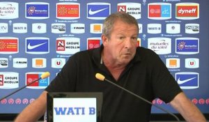 Rolland Courbis avant MHSC vs FC Metz (3ème journée L1)