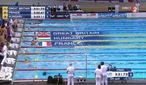 Le relais 4x100m 4 nages en argent de la France