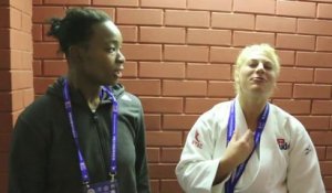 Crazy moment with Audrey Tcheuméo and Kayla Harrison