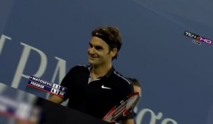 Roger Federer fait rire Michael Jordan pendant l'US Open!