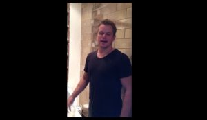 Matt Damon Takes the ALSA Ice Bucket Challenge!