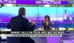 "L'extrême droite est aux portes du pouvoir" avertit M.Valls