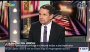 Thierry Mandon, secrétaire d'État chargé de la Réforme de l'État et à la Simplification, dans Le Grand Journal - 10/09 2/3