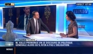 Politique Première: Manuel Valls: pourquoi prononcer une deuxième fois un discours de politique générale ? - 15/09