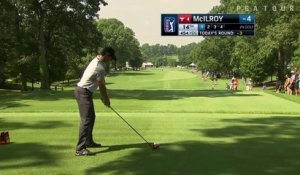 Rory McIlroy retrouve sa balle dans la poche d'un spectateur