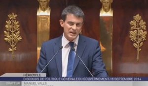 Vote de confiance : le discours de Manuel Valls en 3 minutes
