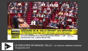 Manuel Valls annonce une revalorisation du minimum vieillesse