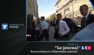 Zapping TV : un homme masqué perturbe l'arrivée de Manuel Valls à l'Assemblée