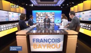 François Bayrou, invité de Questions d'Info sur LCP - 170914