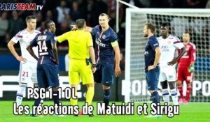 PSG-OL : les réactions de Matuidi et Sirigu