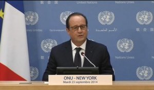 Hollande sur l'otage français: "nous ne cèderons à aucun chantage"