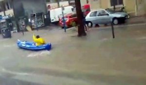 Contre les inondations à Montpellier pensez au kayak