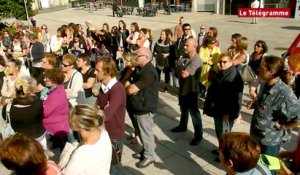 Brest. La restauration scolaire perturbée par une manifestation