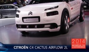 Le Citroën C4 Cactus Airflow 2L en direct du Mondial de l'Auto 2014