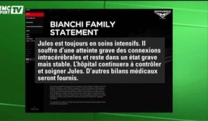 Formule 1 / Bianchi toujours dans un état critique mais stable - 07/10