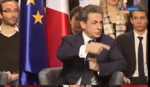 La blague-gimmick de Sarkozy sur les affaires