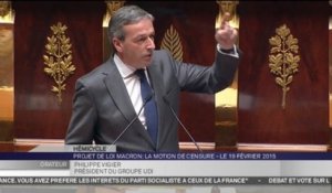 Philippe Vigier : "Votez la motion de censure vous qui pensez que le gouvernement vous a trahi !"