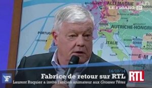 Le retour de Fabrice aux Grosses Têtes sur RTL