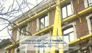 Une partie d'un immeuble s'est effondrée au centre de Liège