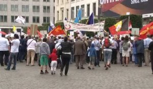 Manifestation à Bruxelles de soutien aux chrétiens d'Orient