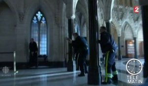 Canada : des caméras de surveillance filment le tireur d'Ottawa en action