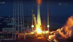 Explosion de la fusée Antares au décollage