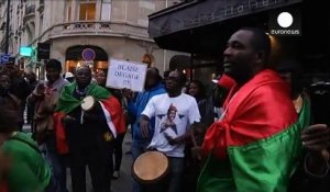 Manifestation à Paris : "Blaise, dégage !"