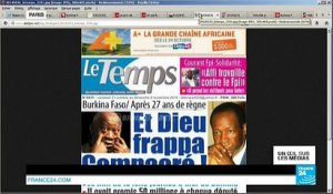 UN OEIL SUR LES MÉDIAS - Burkina Faso : Compaoré victime de son entêtement