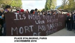Rémi Fraisse : 300 personnes défilent lors d'une manifestation sauvage à Paris