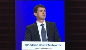 Manuel Valls aux BFM Awards: "L'image de notre pays est en train de changer"