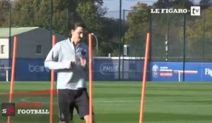 Zlatan Ibrahimovic de retour à l'entraînement