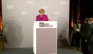 Angela Merkel célèbre la chute du Mur de Berlin