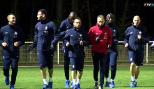 Premier entraînement pour les Bleus à Clairefontaine