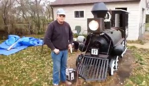 Locomotive à vapeur en version BBQ