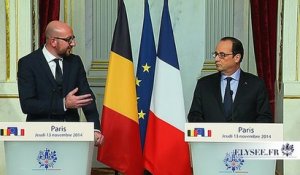 Déclaration conjointe à la presse avec M. Charles Michel, Premier ministre du Royaume de Belgique