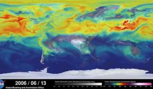 La Nasa a modélisé les mouvements du CO2 dans l'atmosphère