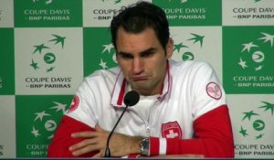 Coupe Davis 2014 - Roger Federer : "J'ai fait ce que j'ai pu"