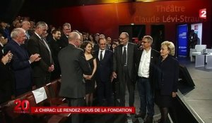 Jacques Chirac fatigué au quai Branly aux côtés d’Alain Juppé et François Hollande