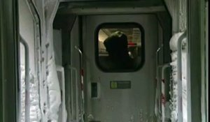 Un train et ses passagers gelés entre New York à Washington