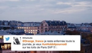 Je veux #unHobbitpourNoël sur les toits de Paris !