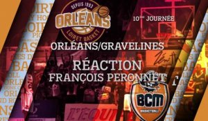 Réaction de François Peronnet - J10 - Orléans reçoit le BCM Gravelines
