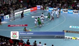 Incroyable roucoulob de Robert Weber avec Magdeburg (handball)