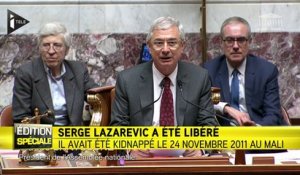 Les députés ont salué la libération de Serge Lazarevic