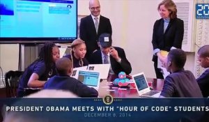 Barack Obama écrit sa première ligne de code informatique