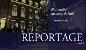 [REPORTAGE] Illumination du sapin de Noël à l’Élysée