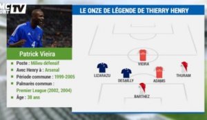 Football / Le onze de légende de Thierry Henry - 15/12