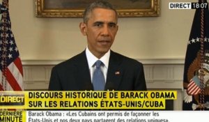 Obama ouvre "un nouveau chapitre" entre Cuba et les Etats-Unis