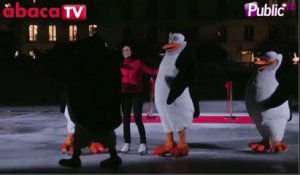 Exclu Vidéo : Nathalie Pechalat remplace Jean Dujardin par les pingouins de Madagascar !